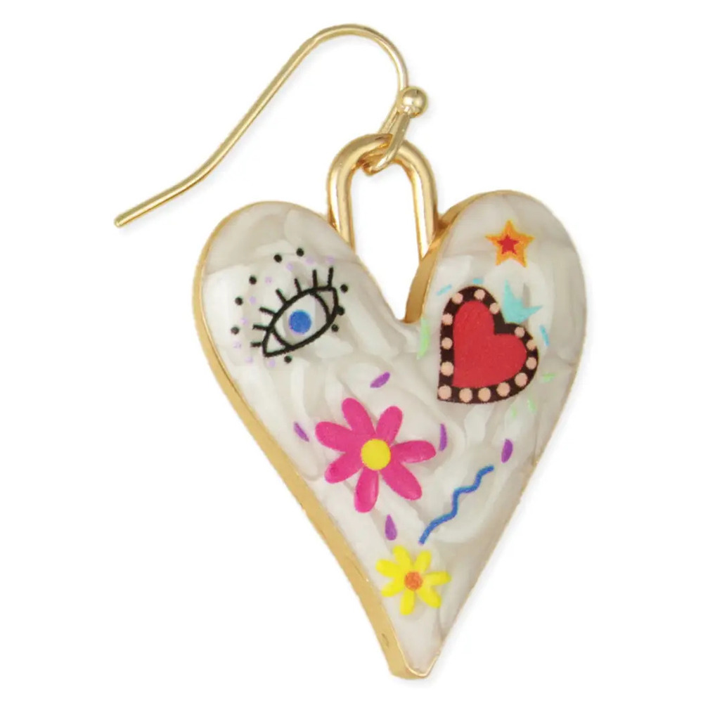 E3134 Earrings | Iconic Looks Gold Heart Icon Earrings